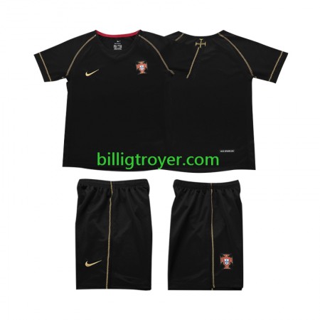 Billige Fotballdrakter Portugal 2006 Barn Retro Bortedraktsett Kortermet